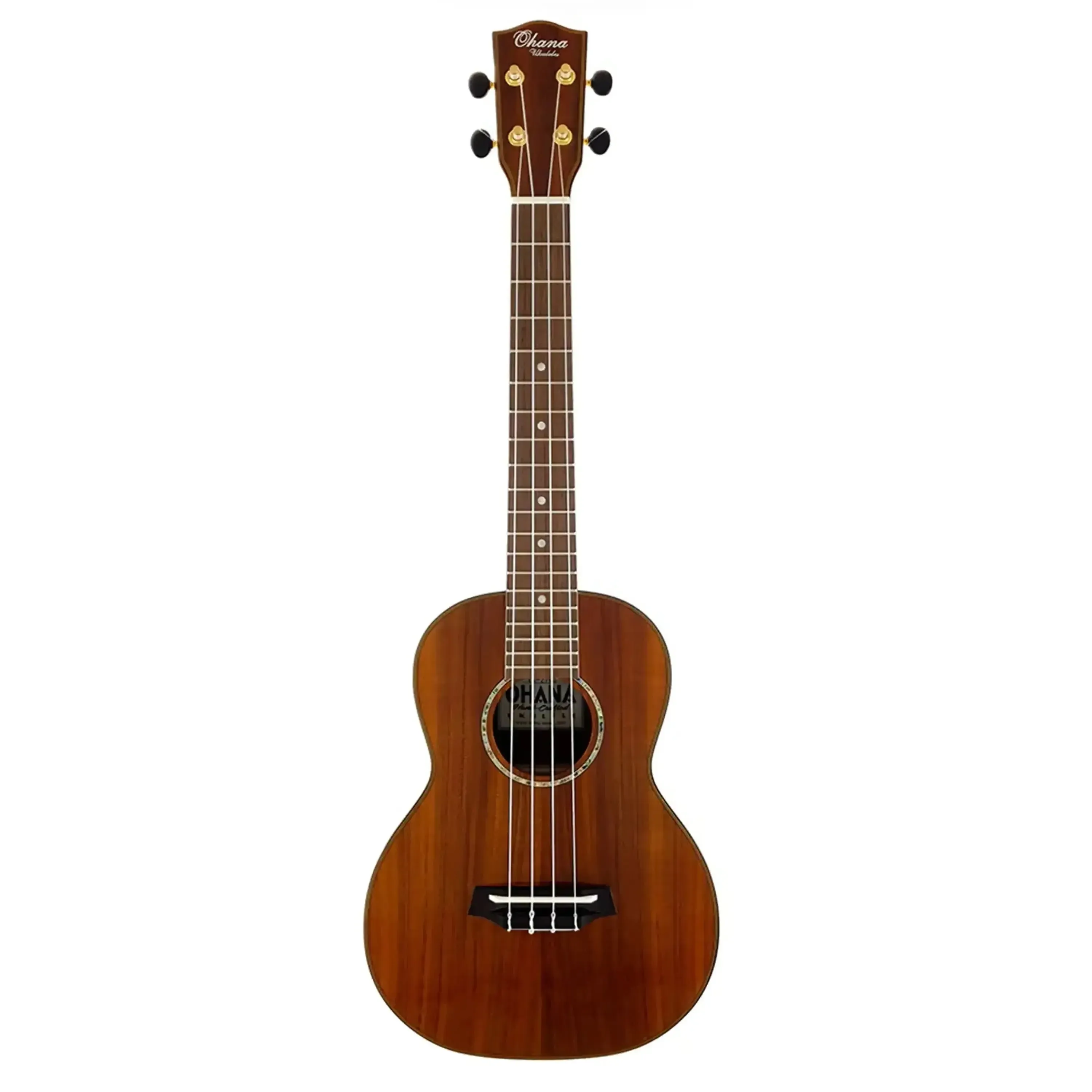 Ohana TK-270G Gloss Solid Acacia Tenor Ukulele - Image 3