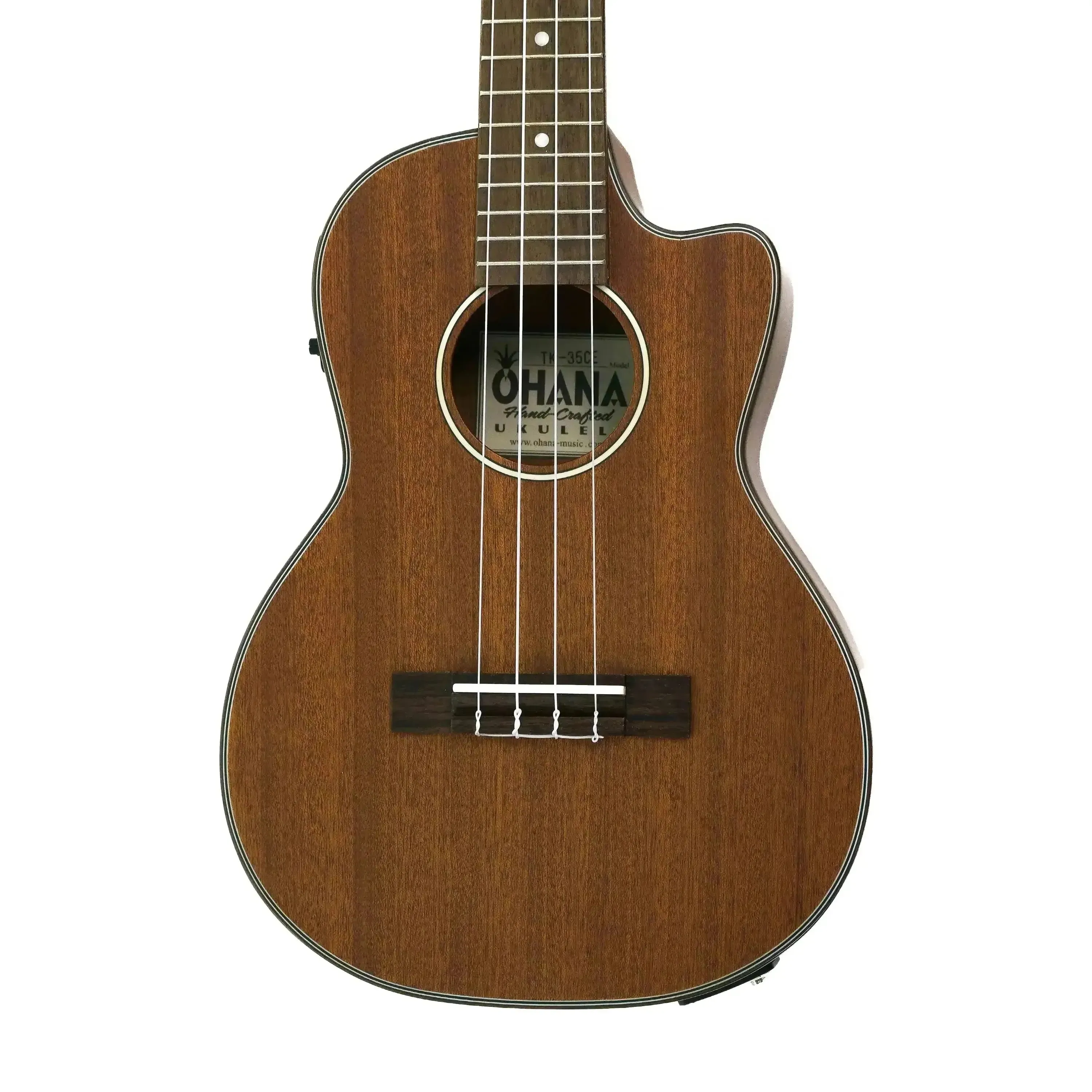 Ohana TK-35CE Solid Mahogany Tenor Ukulele w/ Pickup
