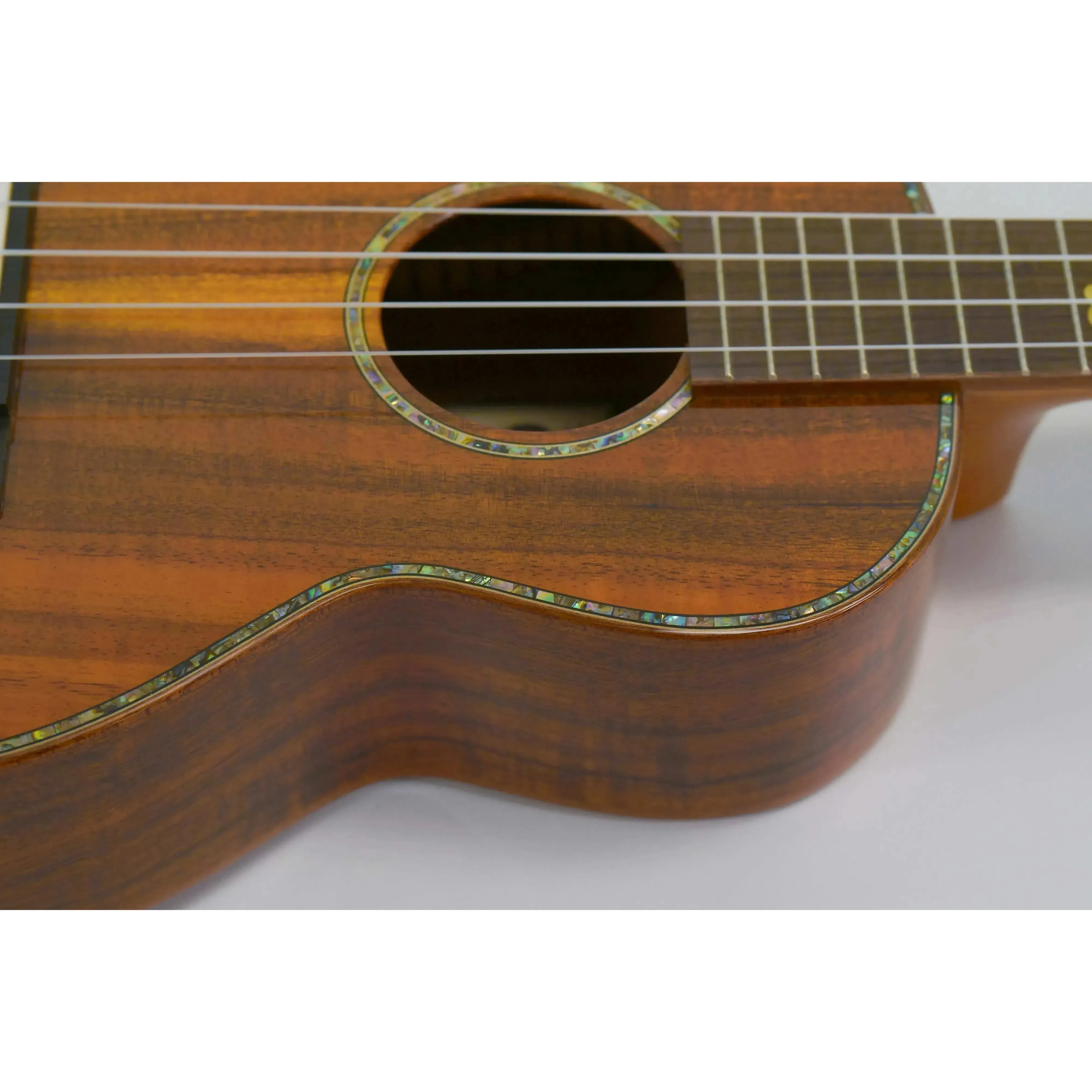 Ohana TK-370G Gloss Solid Hawaiian Koa Tenor Ukulele - Image 3