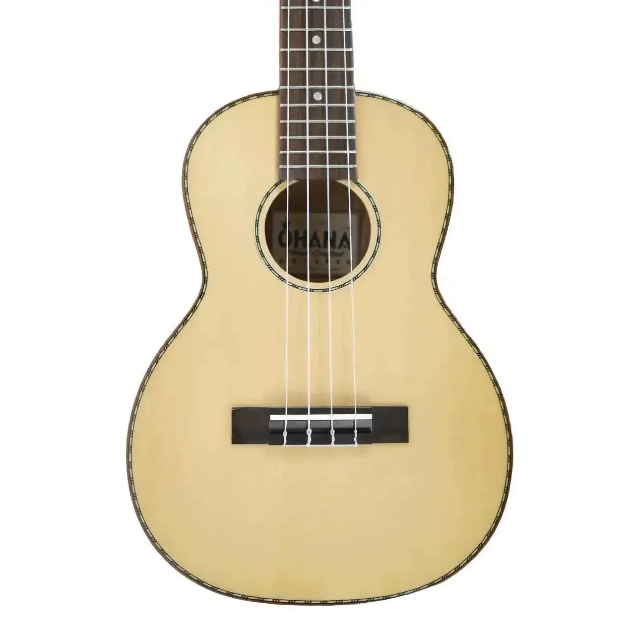 Ohana TK-70WG Solid Spruce Top & Willow Tenor Ukulele