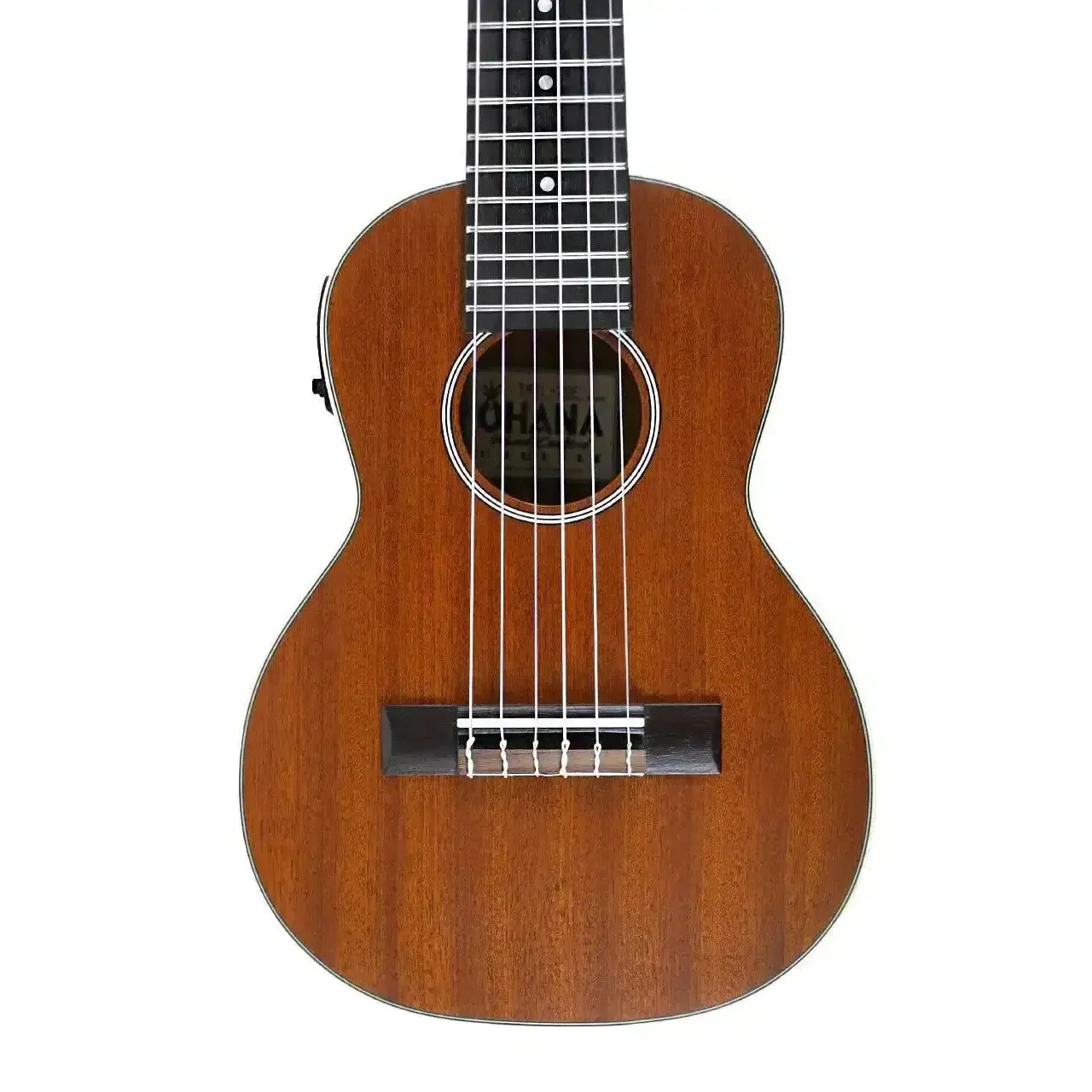 Ohana TKGL-20E Solid Mahogany Top 6-String Guitarlele w/ Pickup - A To A Tuning
