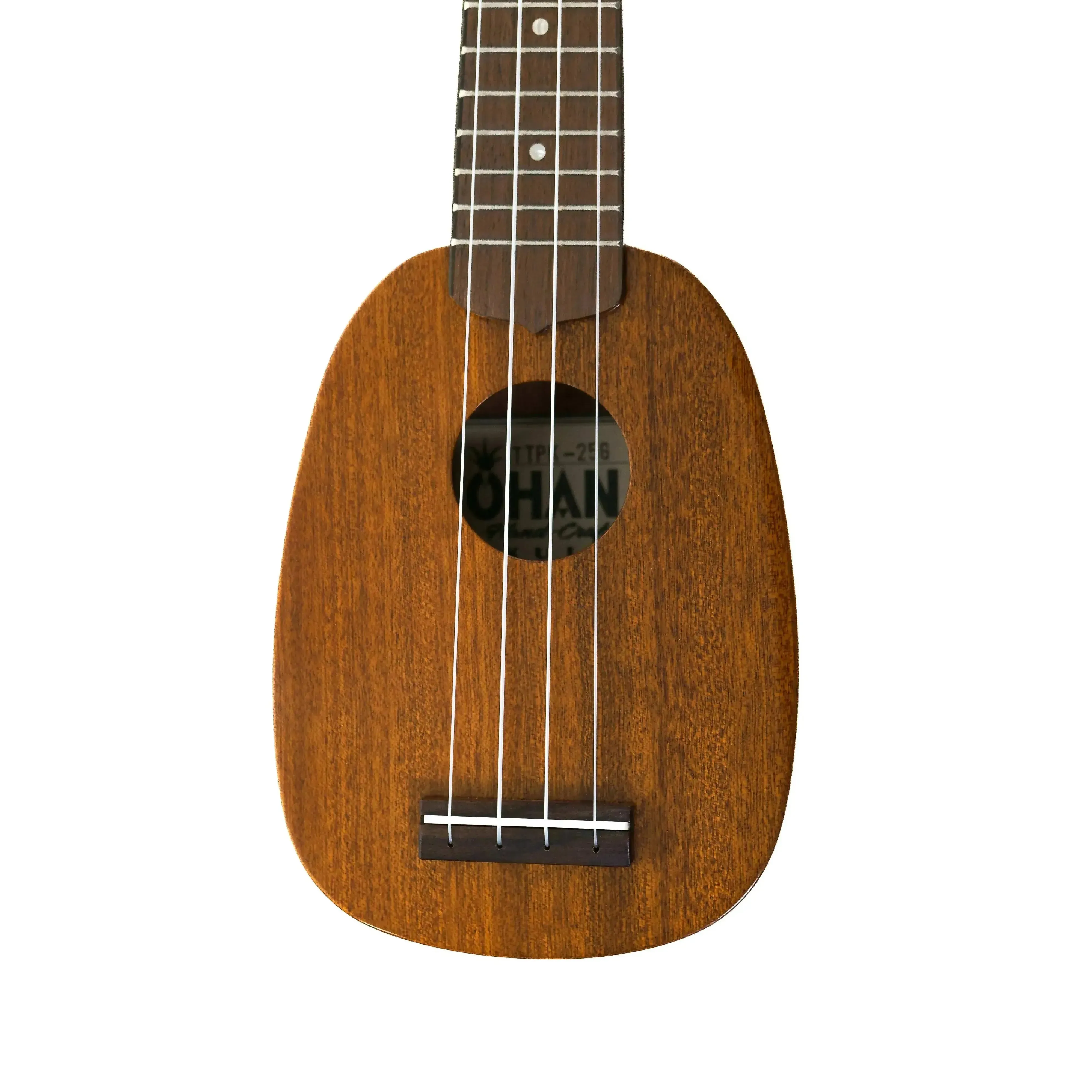Ohana TTPK-25G Solid Mahogany Pineapple Sopranissimo Ukulele