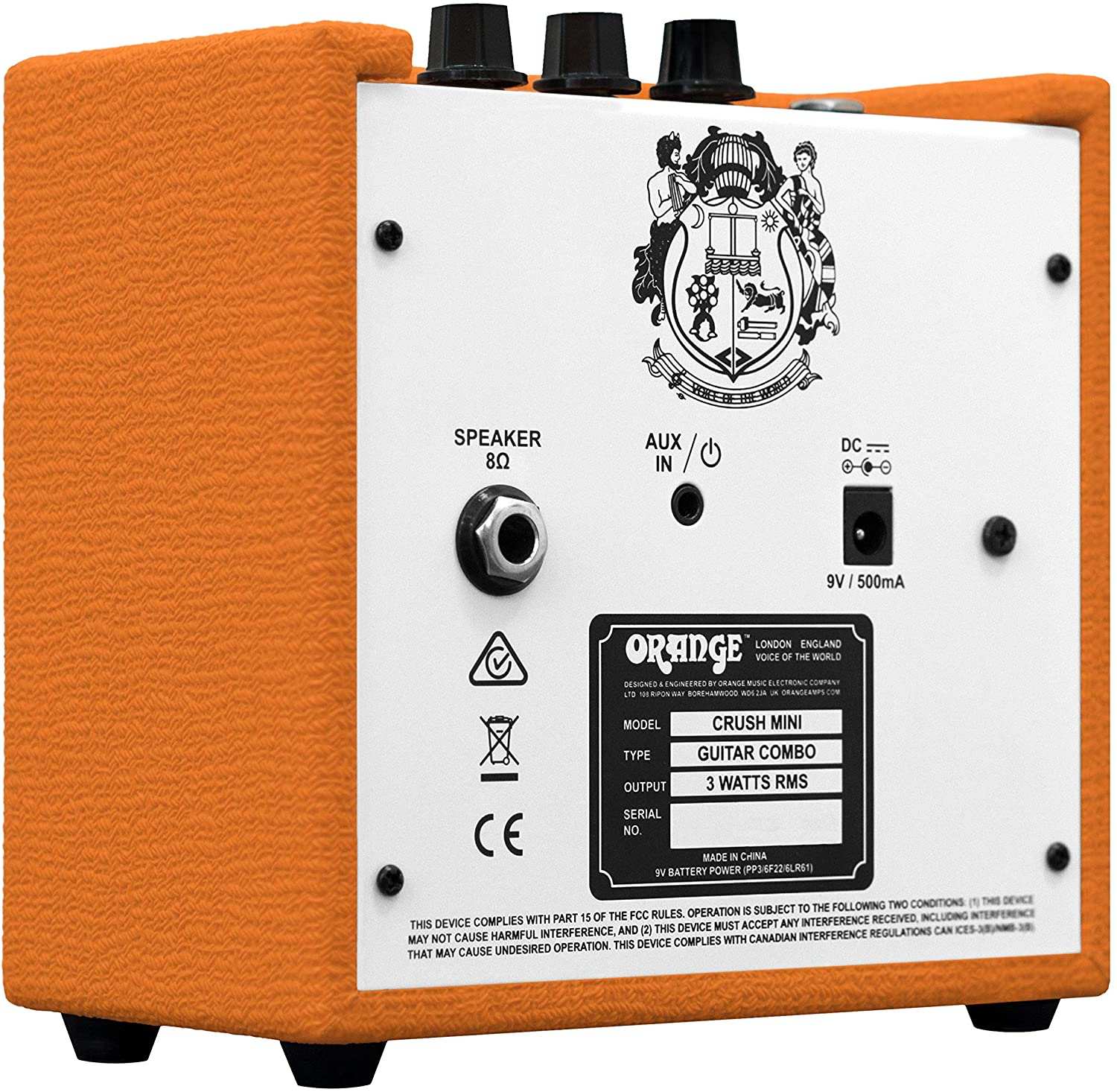 Orange Crush Mini 1x4 3-Watt Ukulele & Guitar Amp - Image 3