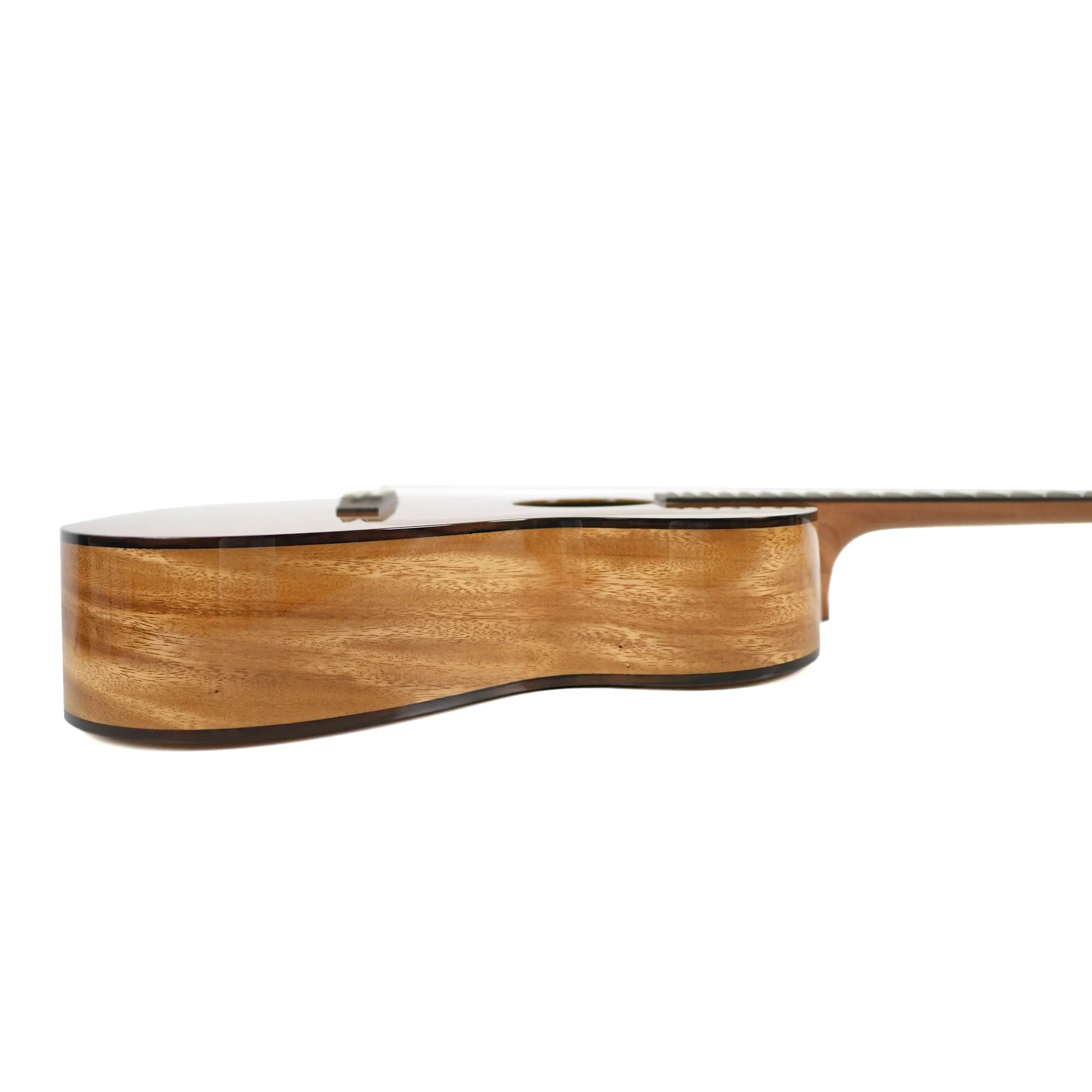 Pono BN4-1 Solid Cedar & Acacia Baritone Nui Ukulele. - Lattice Bracing - Image 3