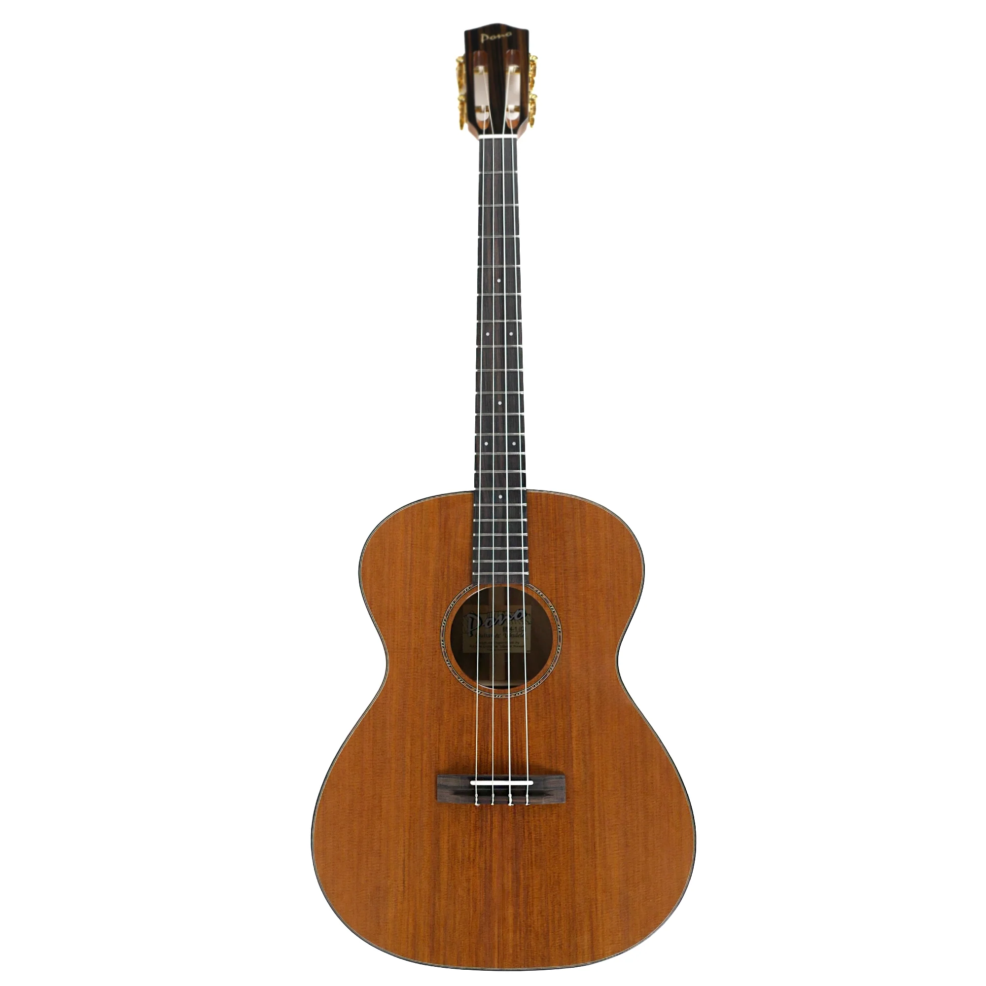 Pono BN4-1 Solid Cedar & Acacia Baritone Nui Ukulele. - Lattice Bracing - Image 4