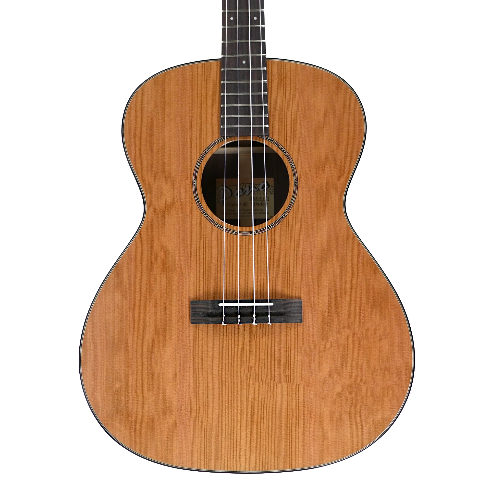 Pono BN4-4 Solid Cedar & Rosewood Nui Baritone Ukulele