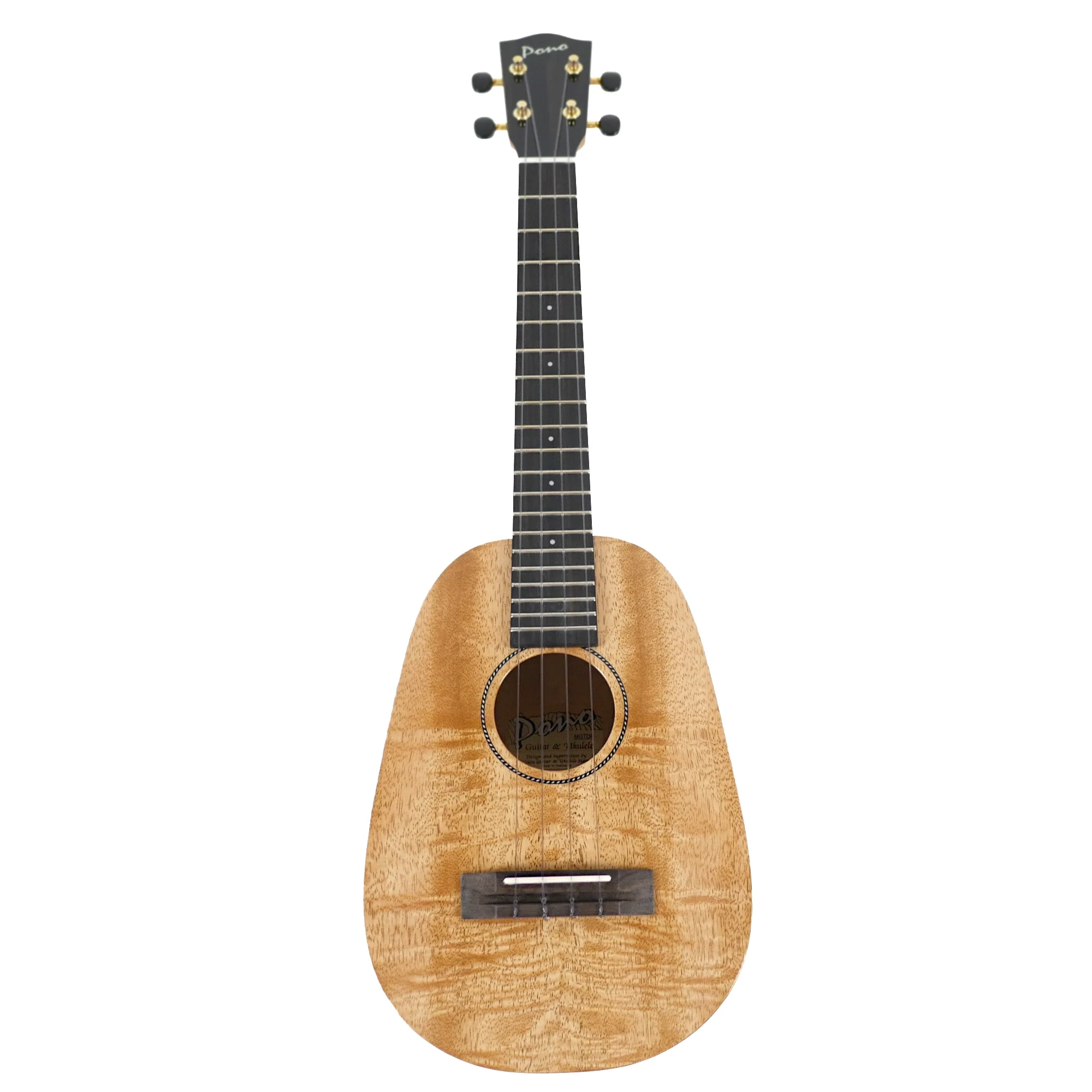 Pono MGTDP Deluxe Solid Mango Pineapple Tenor Ukulele - Image 4