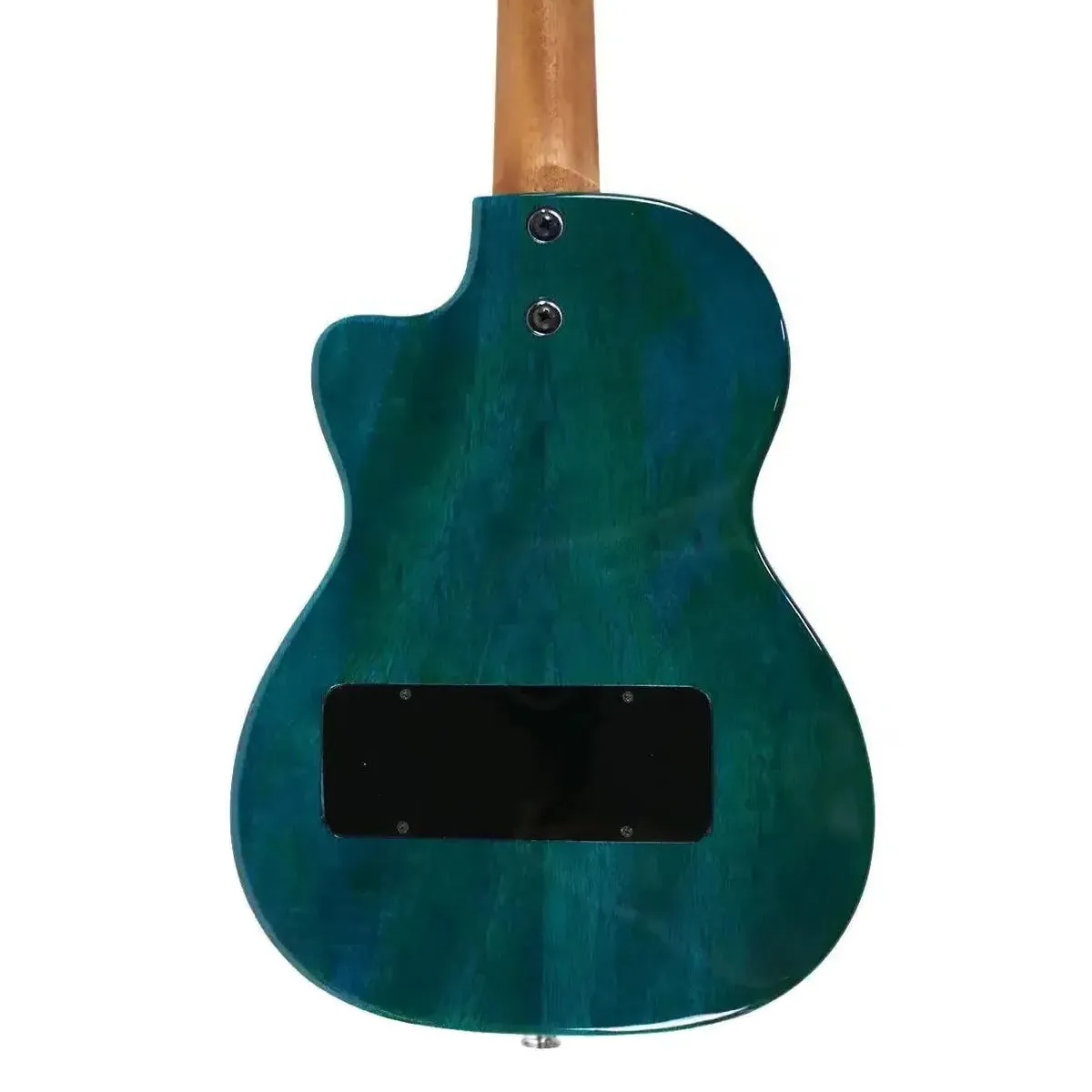 Pono TE-MDB Solid Mango Blue Thinbody Electric Tenor Ukulele - Image 2