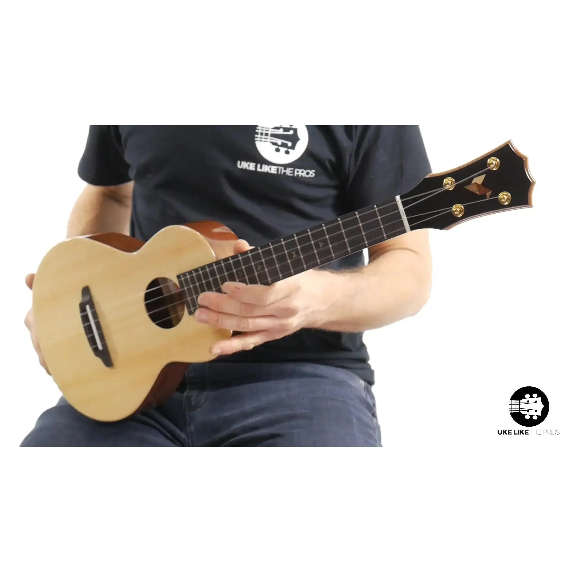 Rebel Double Cheese Tenor Ukulele Solid Spruce Top and Mahogany "Spitfire" - Image 8