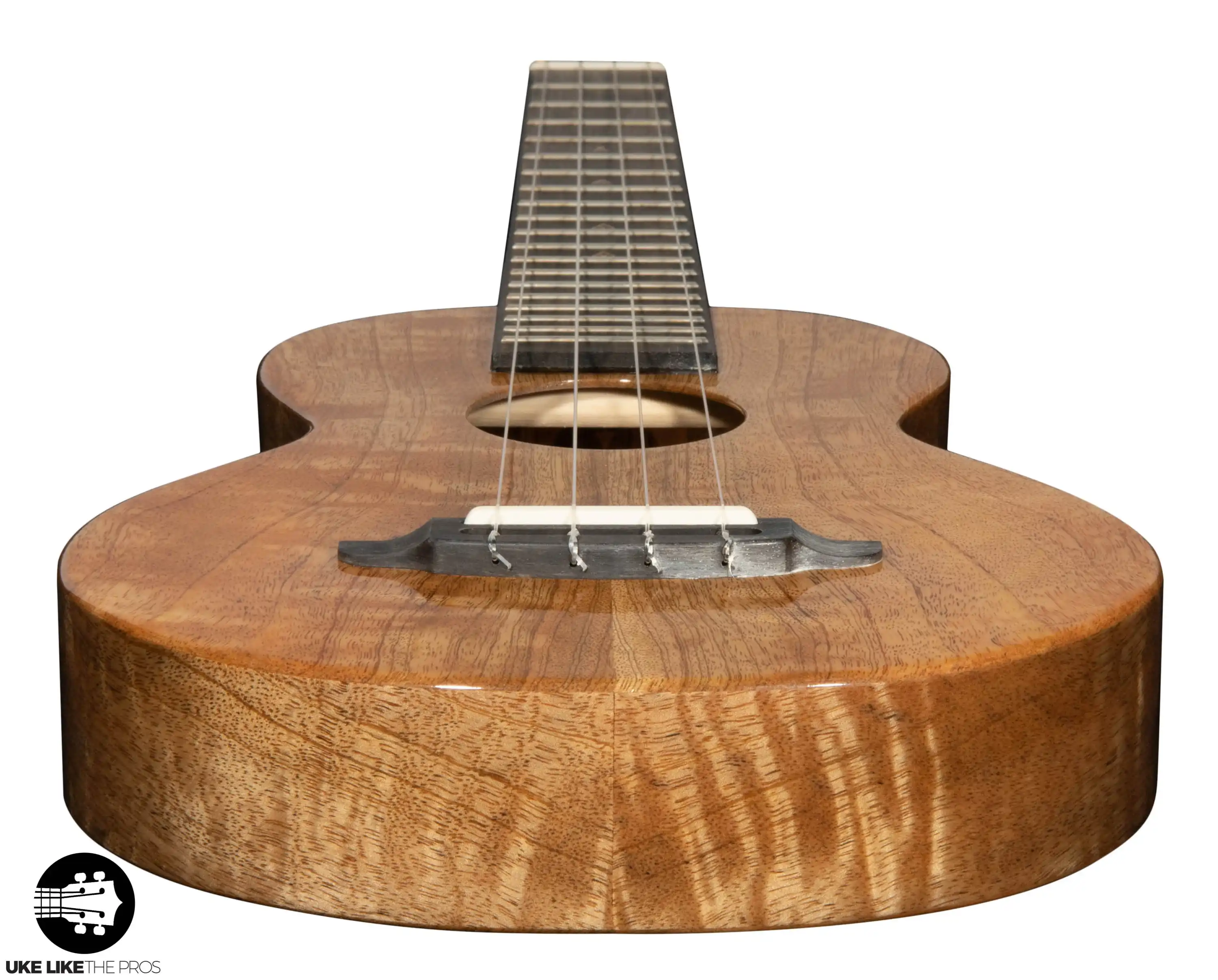 Rebel Double Creme Longneck Super Concert Slimline Ukulele Solid Mango “Beckett” - Image 8