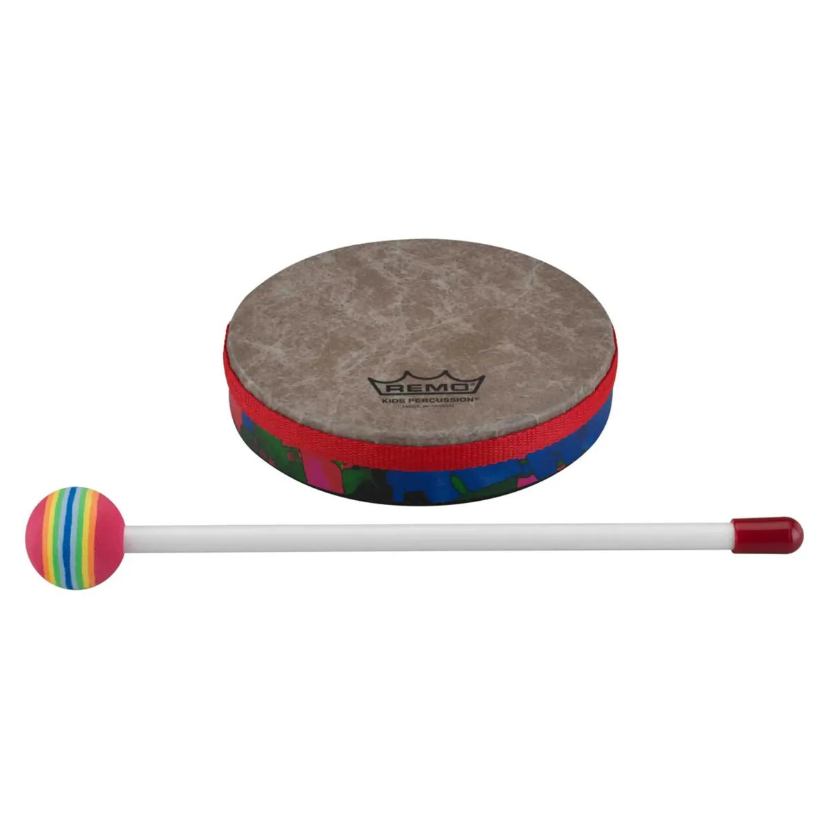 Remo KD-0106-01 Kids Percussion Frame Drum - Rain Forrest Finish 6" - Sale