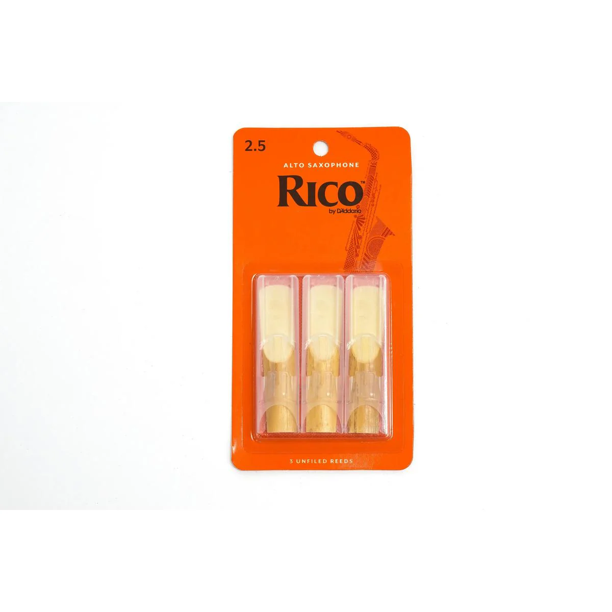 Rico by D'Addario Alto Saxophone Reeds Strength 2.5 - 3 Pack