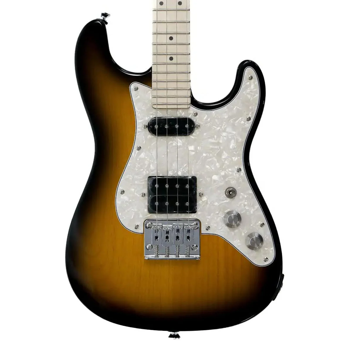Risa ST-432-SB Strat-Style Electric Tenor Ukulele - Sunburst