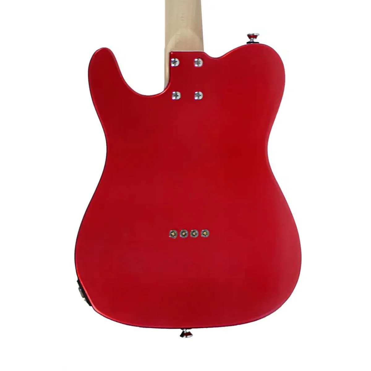 Risa TE-432 Custom Red Tele Style Steel String Electric Tenor Ukulele - Image 2