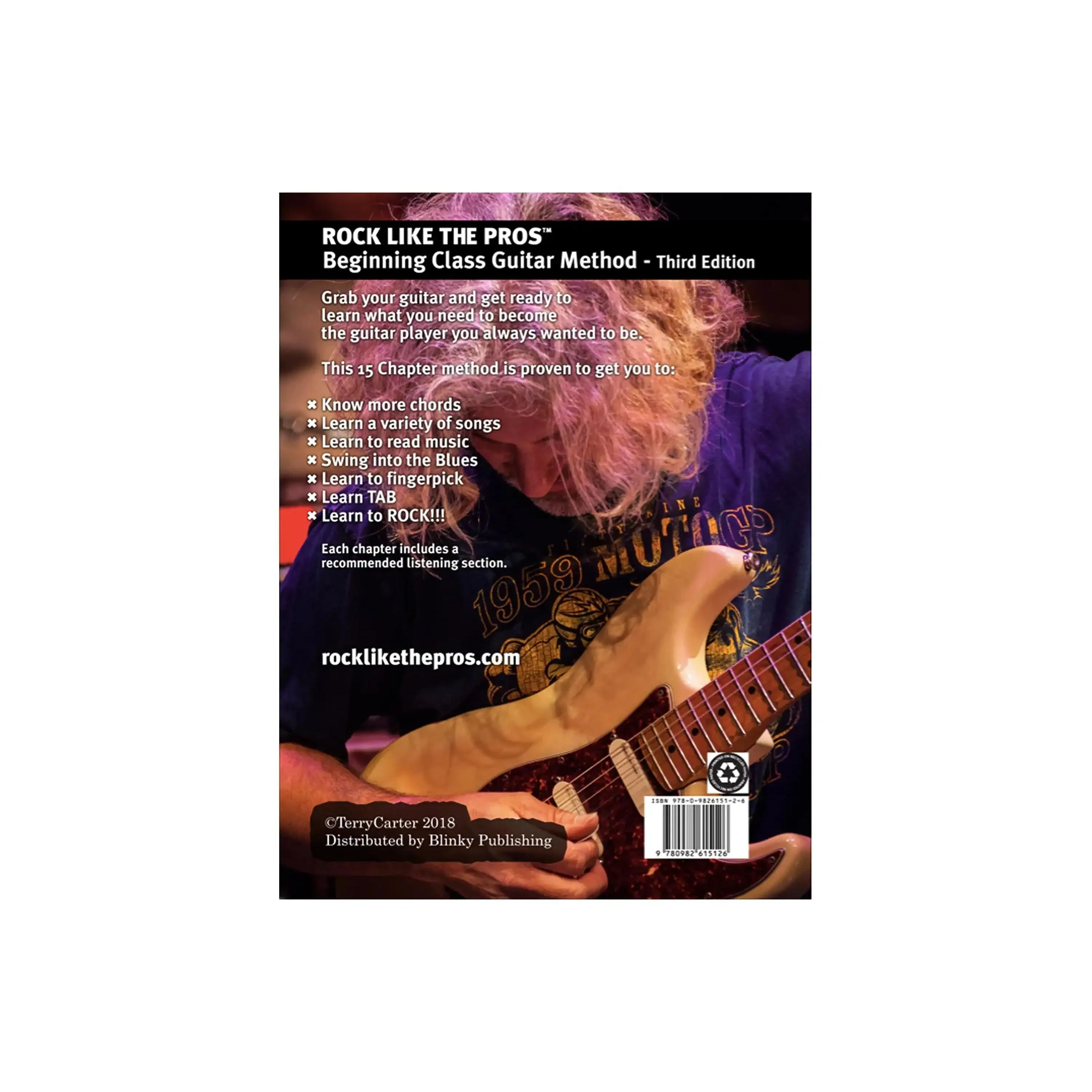 Rock Like The Pros Beginning Class Guitar Method Book (3rd Edition) - Image 2