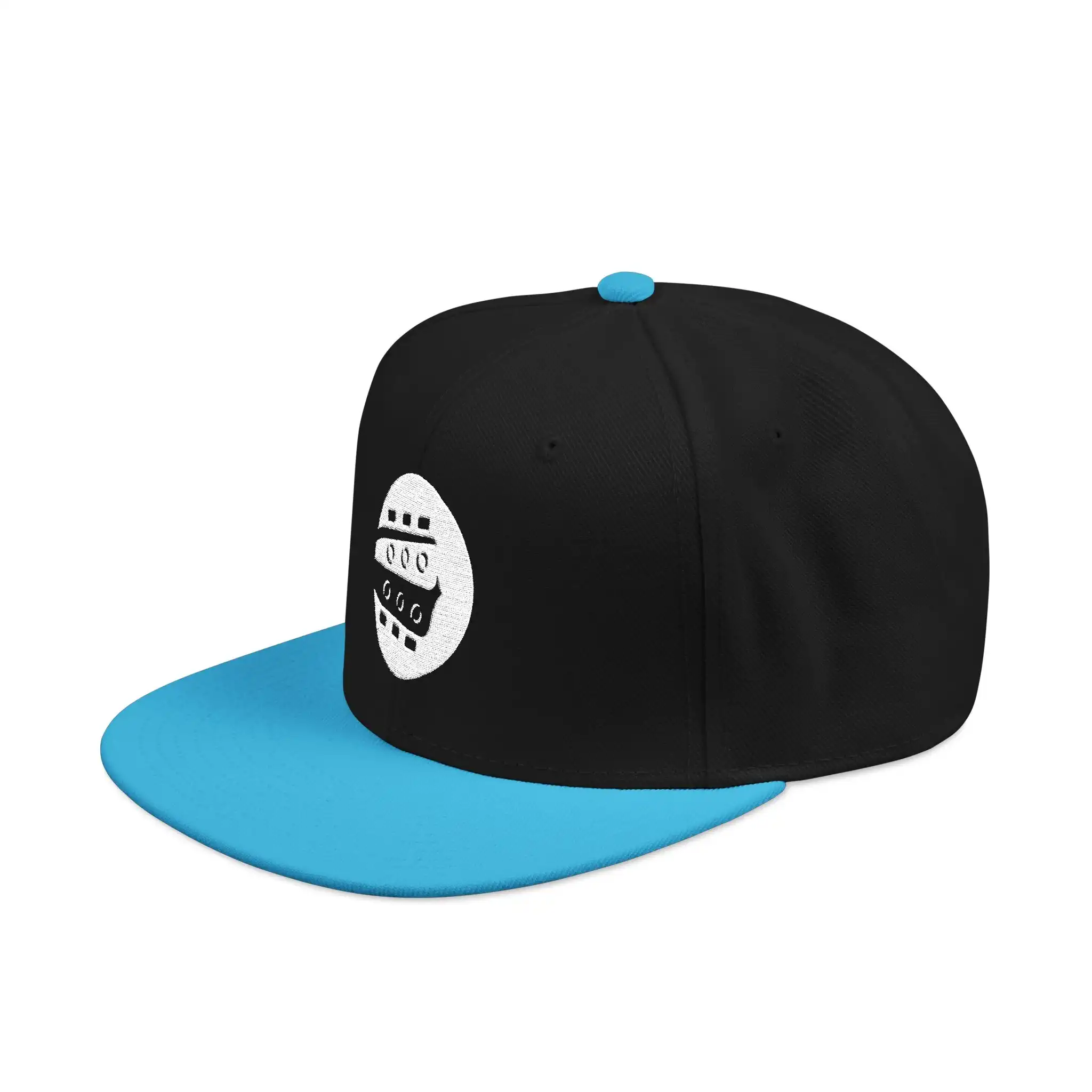 Rock Like The Pros Embroidered Snapback Hat - White Logo - Image 3