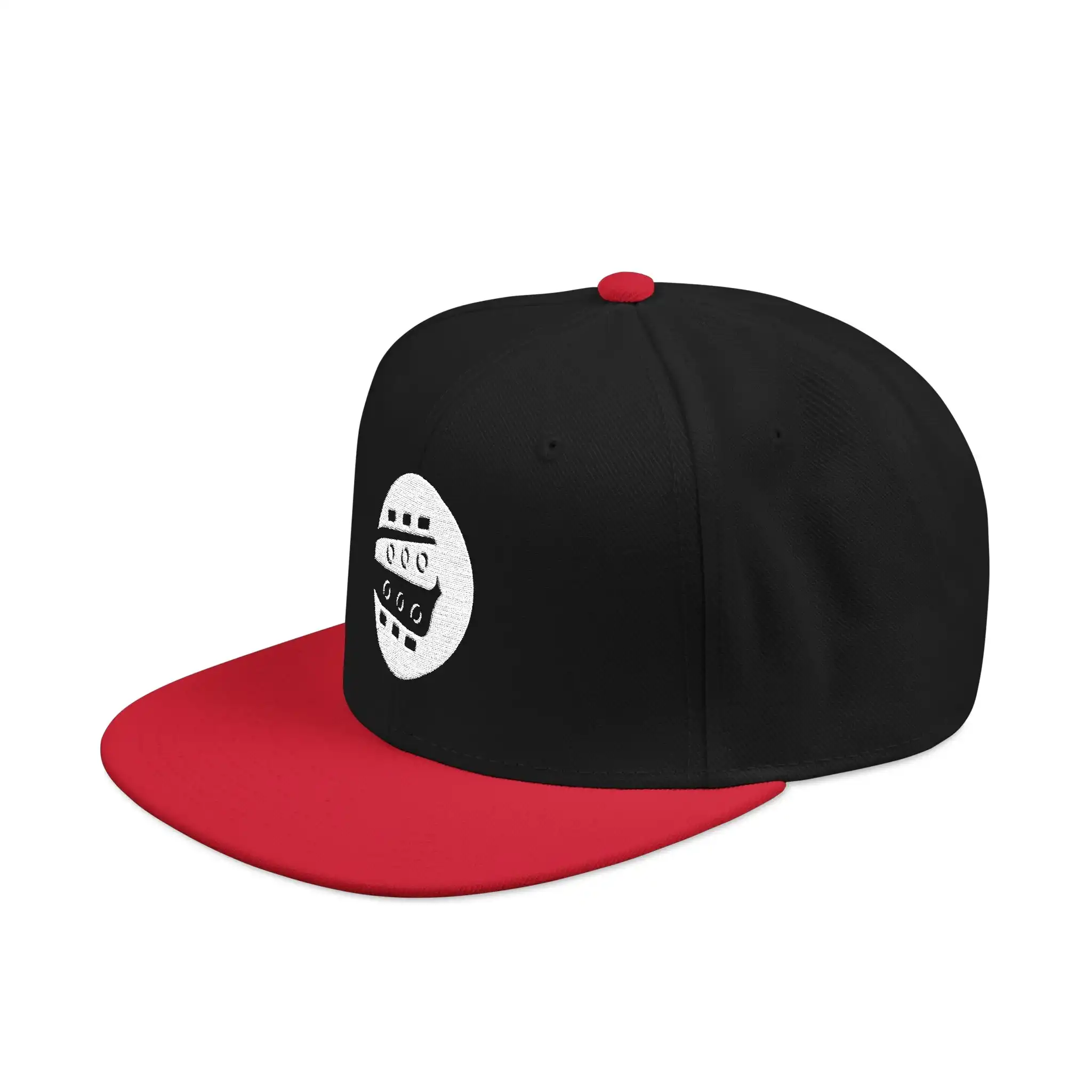 Rock Like The Pros Embroidered Snapback Hat - White Logo - Image 9