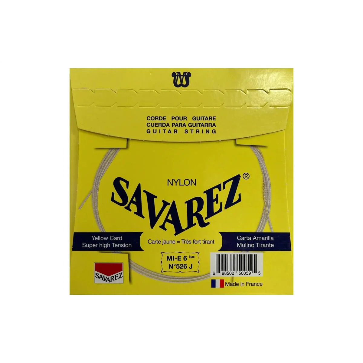 Savarez 520J High Tension Traditional Classical Guitar Strings - Yellow Card - Image 2