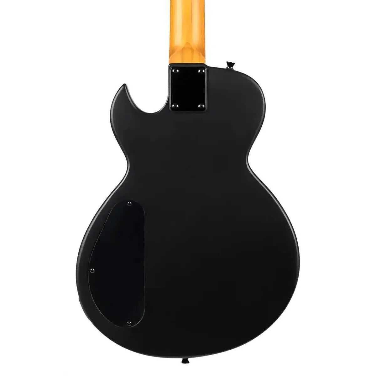 Spira L-400 MBK Satin Black Solid Body Electric Guitar - Image 2