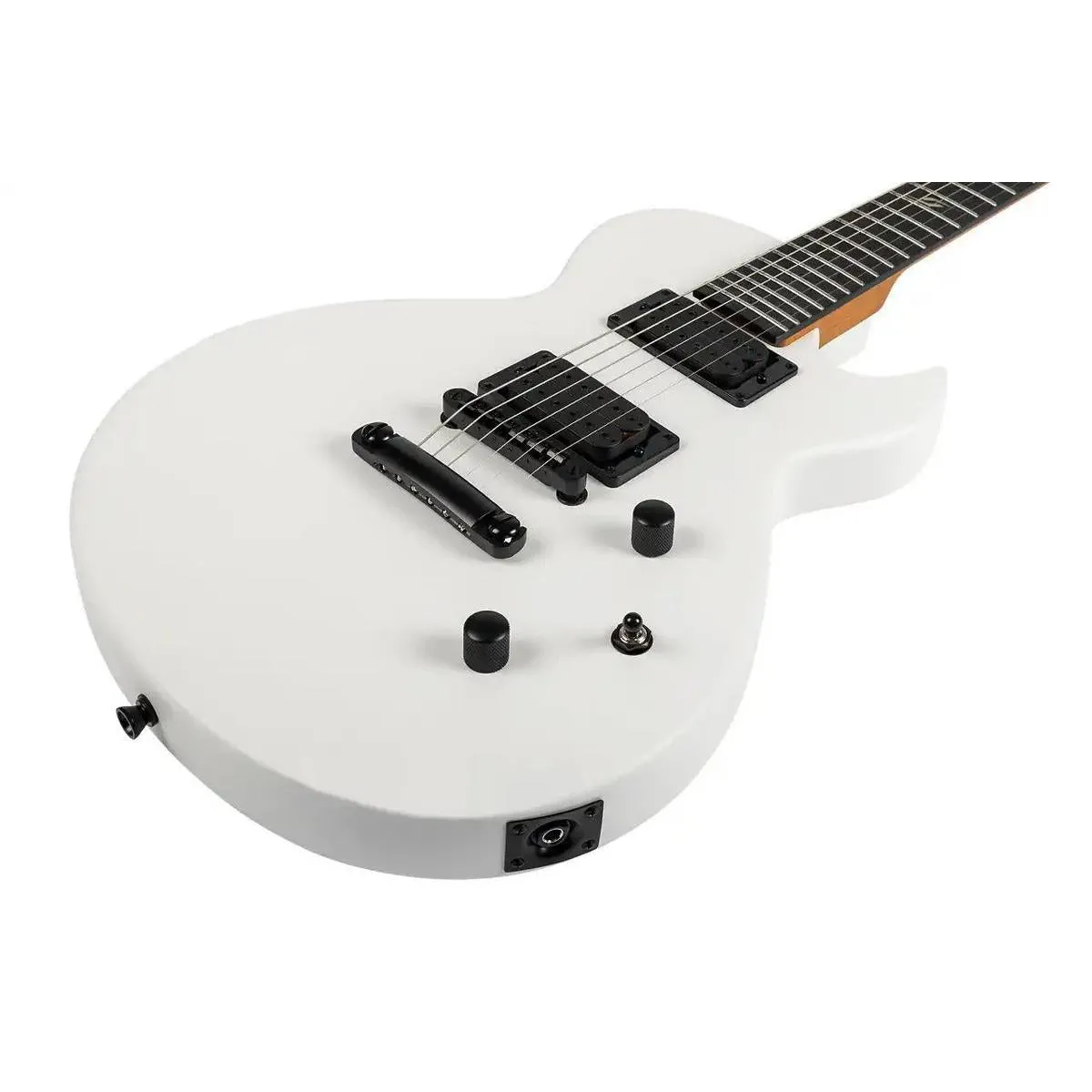 Spira L-400 MWH Satin White Solid Body Electric Guitar - Image 3