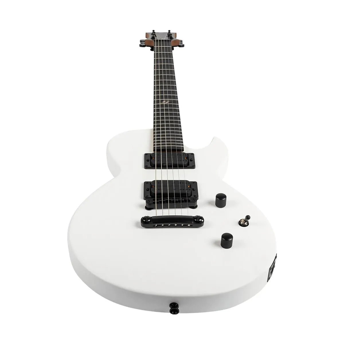 Spira L-400 MWH Satin White Solid Body Electric Guitar - Image 4