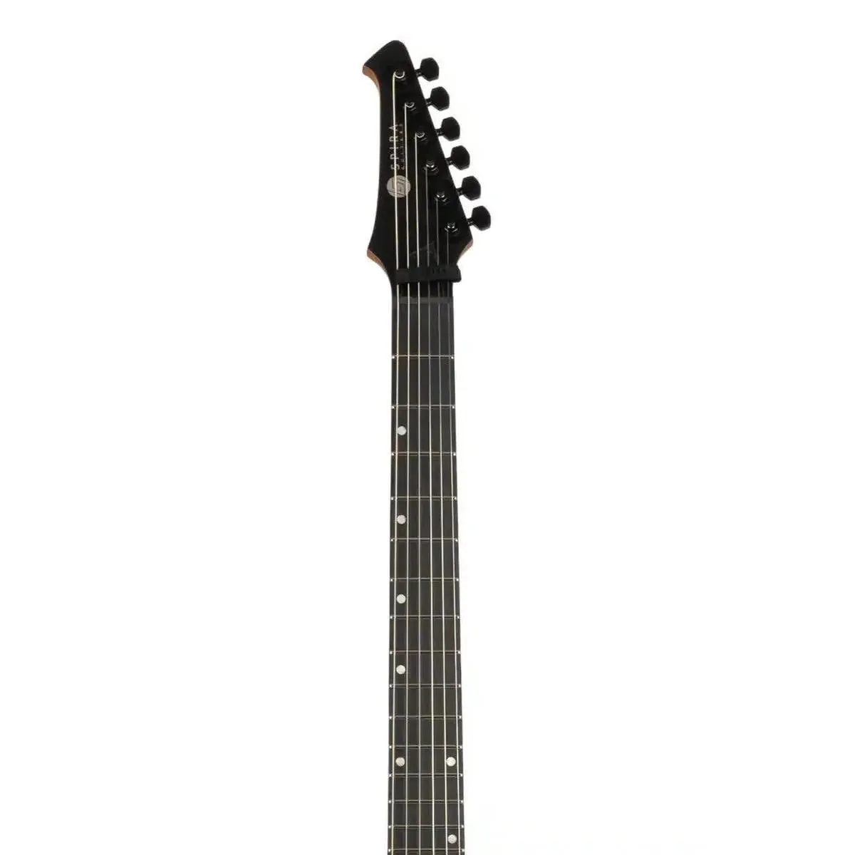Spira V-400 MBK Satin Black Solid Body Flying V Electric Guitar - Image 5