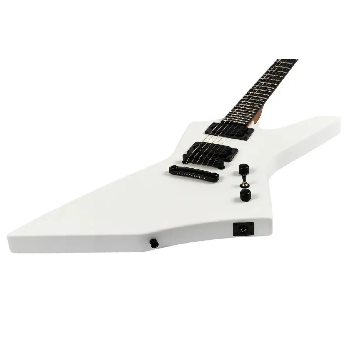Spira X-400 MWH Satin White Solid Body Offset Electric Guitar - Image 3
