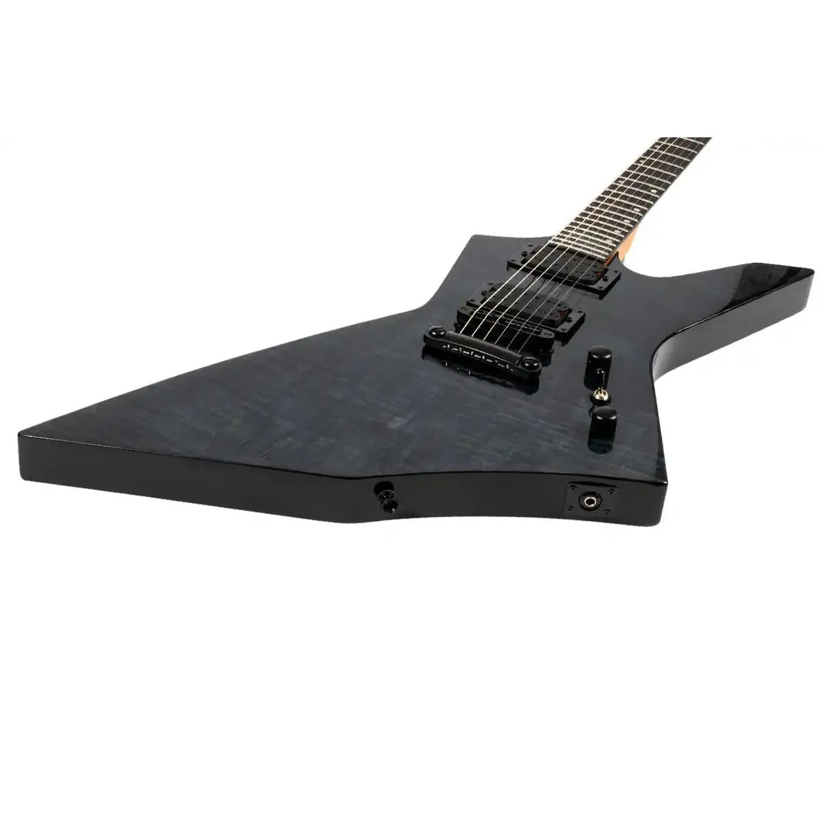 Spira X-500 TBK E Translucent Black Solid Body Electric Guitar - Image 3