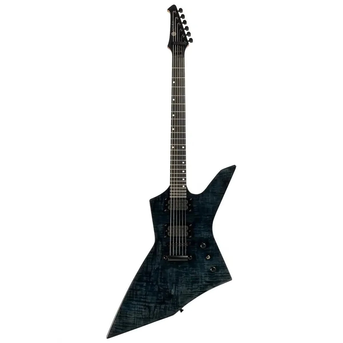 Spira X-500 TBK E Translucent Black Solid Body Electric Guitar - Image 4