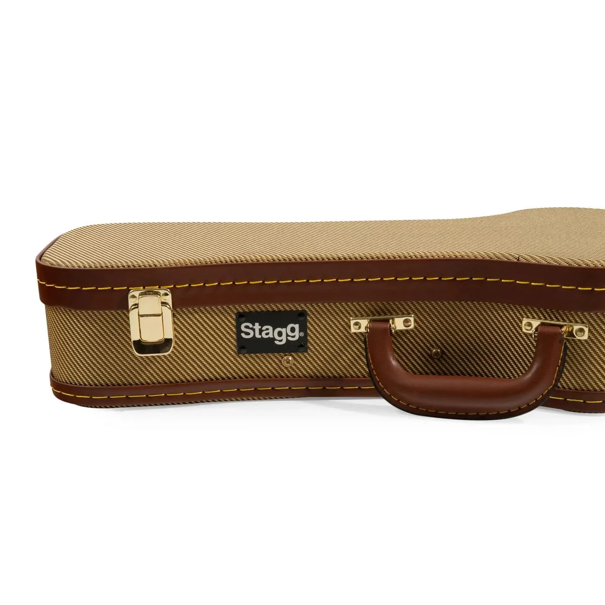 Stagg GCX-UKS GD Vintage Gold Hardshell Ukulele Case - SOPRANO - Image 3