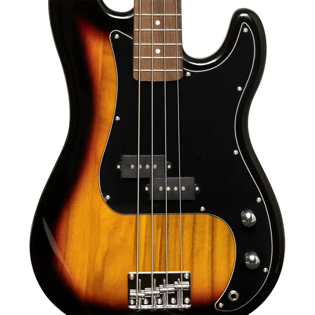 Stagg SBP-30 Standard "P" Electric Bass Guitar - Sunburst - Image 5