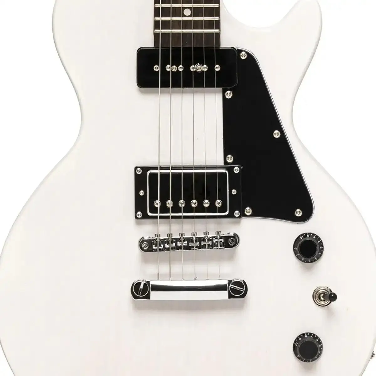 Stagg SEL-HB90 Standard Series Electric Guitar - White - Image 5