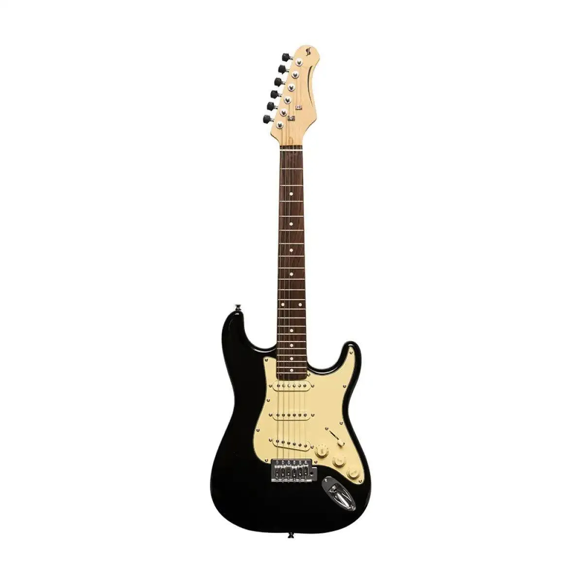 Stagg SES-30 3/4 Standard "S" Electric Guitar - Black - Image 3