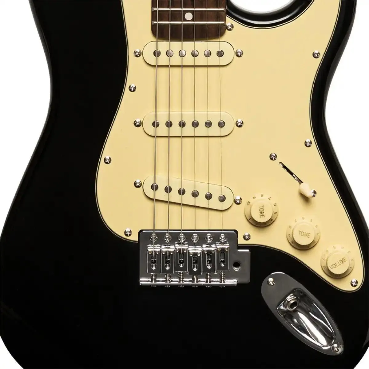 Stagg SES-30 3/4 Standard "S" Electric Guitar - Black - Image 5