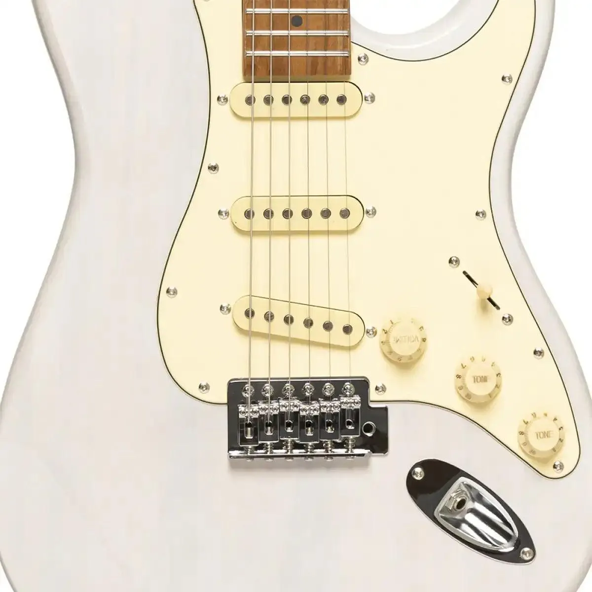 Stagg SES-55 Series 55 Electric Guitar - See Through White Blonde - Image 5