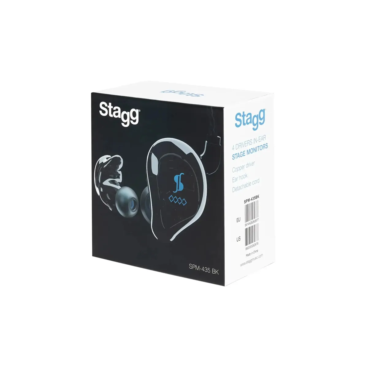 Stagg SPM-435 BK High Resolution Sound Isolating Earphones - 4 Drivers - Image 8
