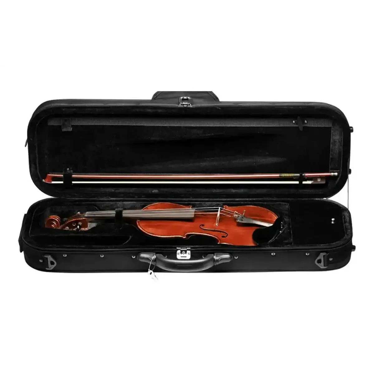 Stagg VN-4/4-HG Hand-Varnished Solid Flamed Maple 4/4 Violin - Image 2