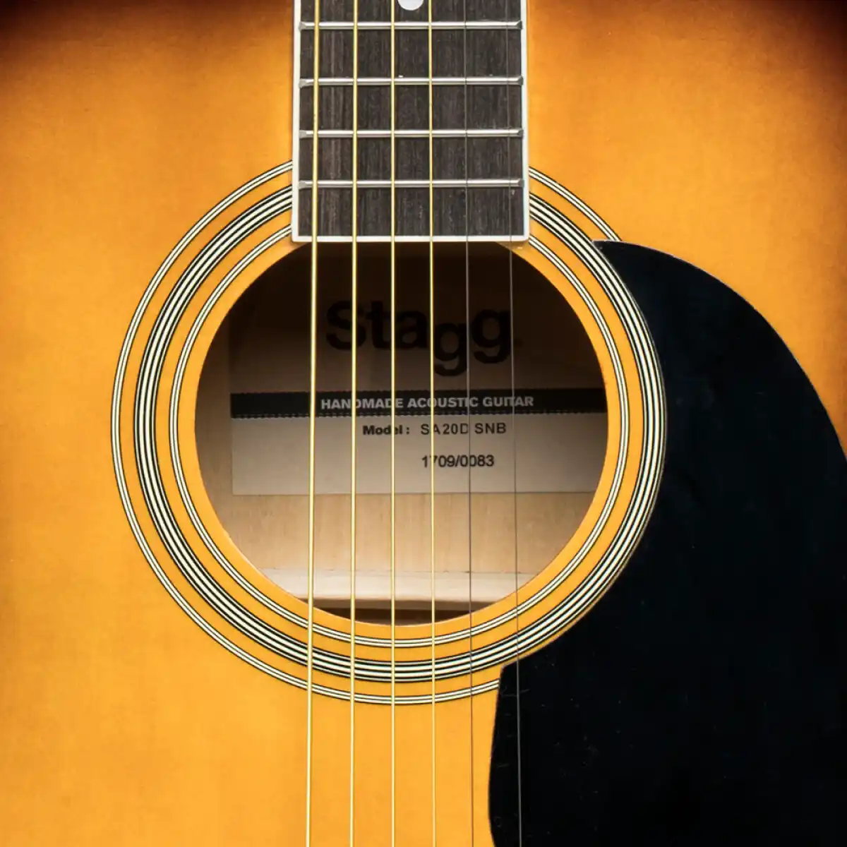 Stagg SA20D Dreadnought Acoustic Guitar - Sunburst - Image 5