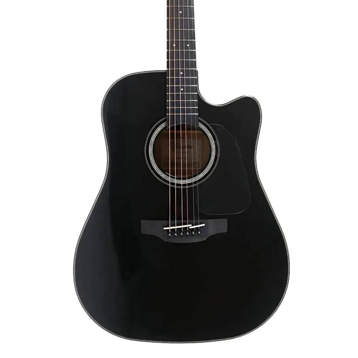 Takamine GD30CE-BLK Black Acoustic-Electric Dreadnought Guitar — Complete Bundle with $396 in Lessons and Accessories Included Free