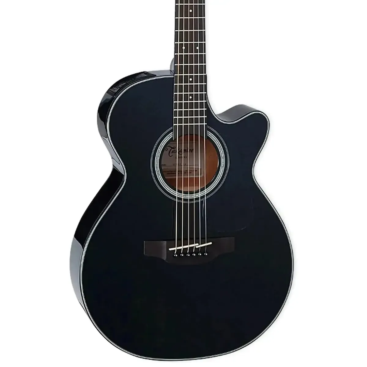 Takamine GF30CE BLK FX Cutaway Acoustic-Electric Guitar - Black