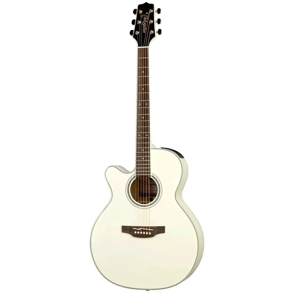 Takamine GN37CELH PW Pearl White Acoustic-Electric Guitar - Left-Handed - Image 3