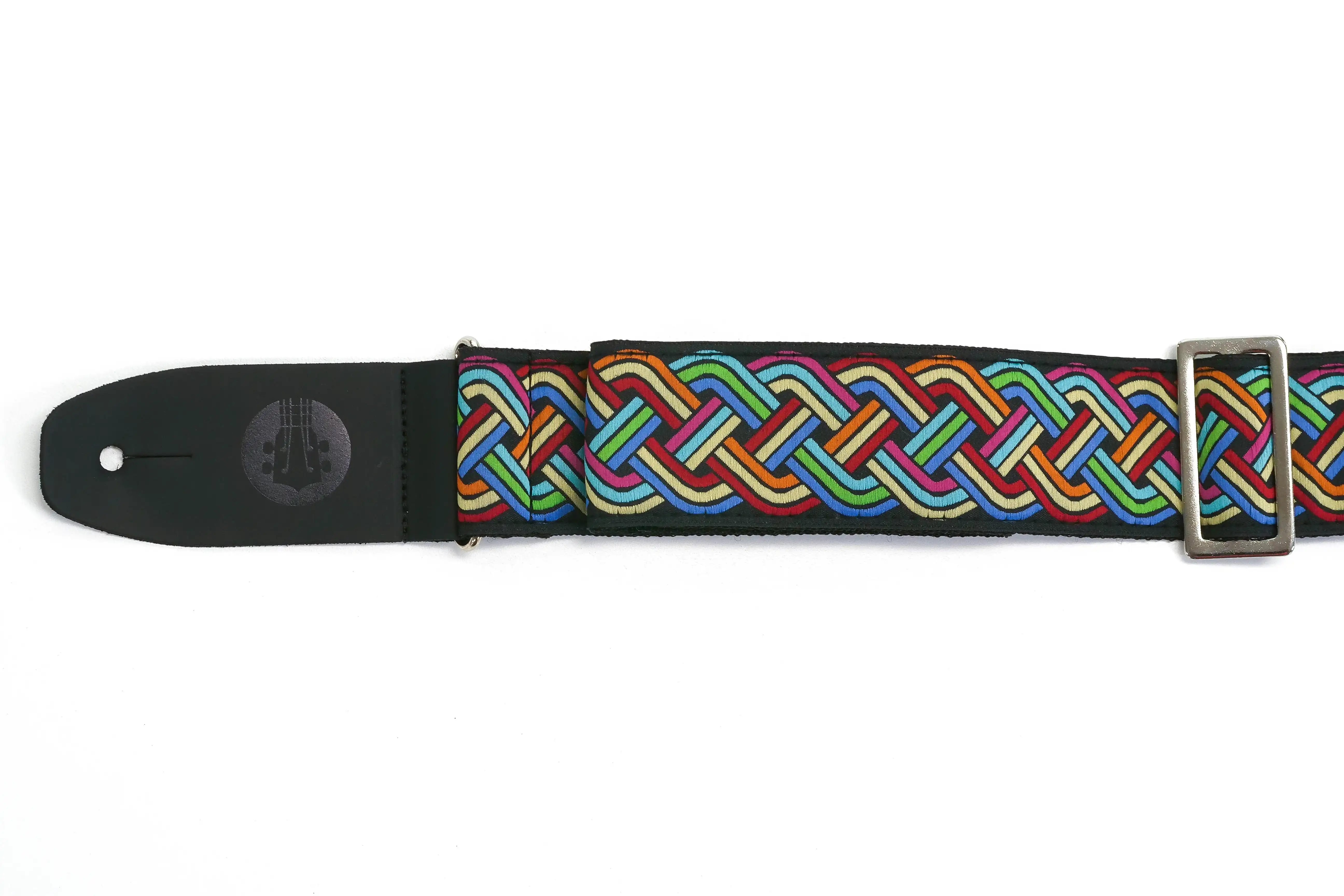 Terry Carter Music Store 2 Inch Deluxe Jacquard Guitar and Ukulele Strap - RETRO BAND