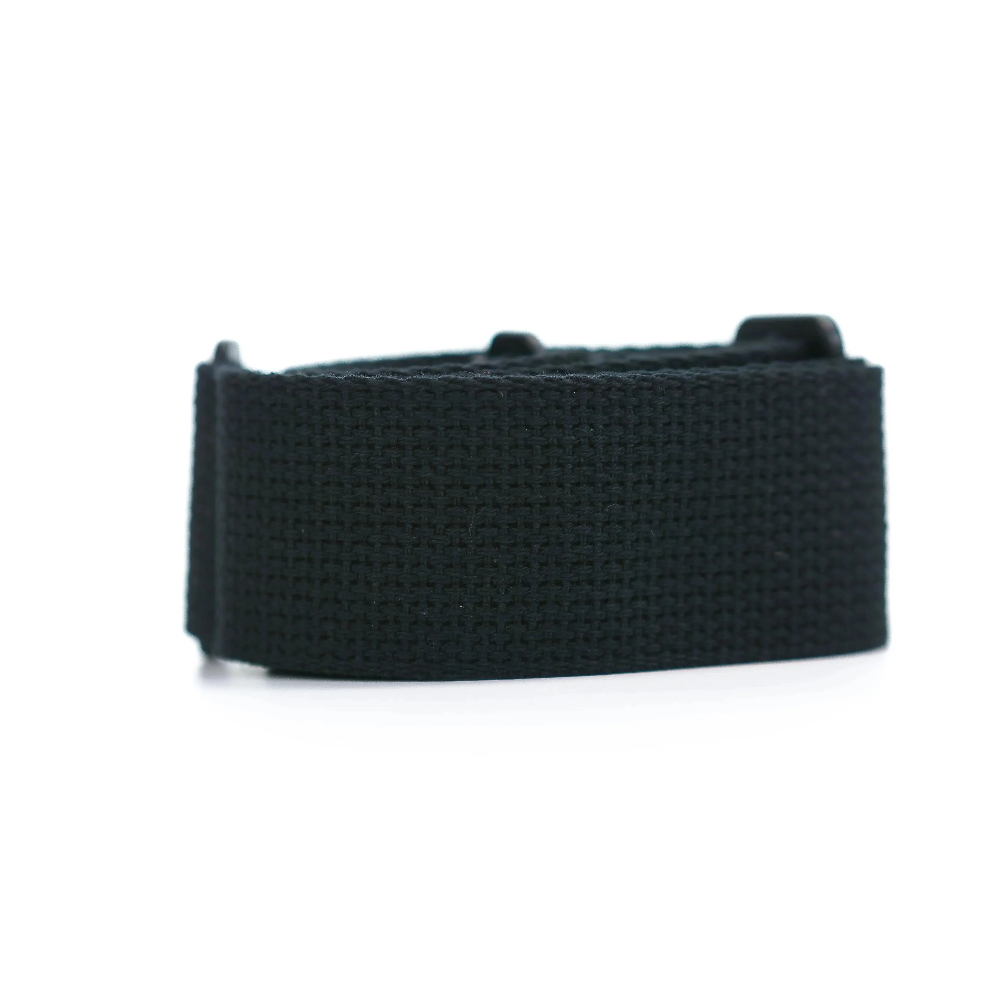 Terry Carter Music Store 2 Inch Woven Cotton Guitar and Ukulele Strap - BLACK - Image 2