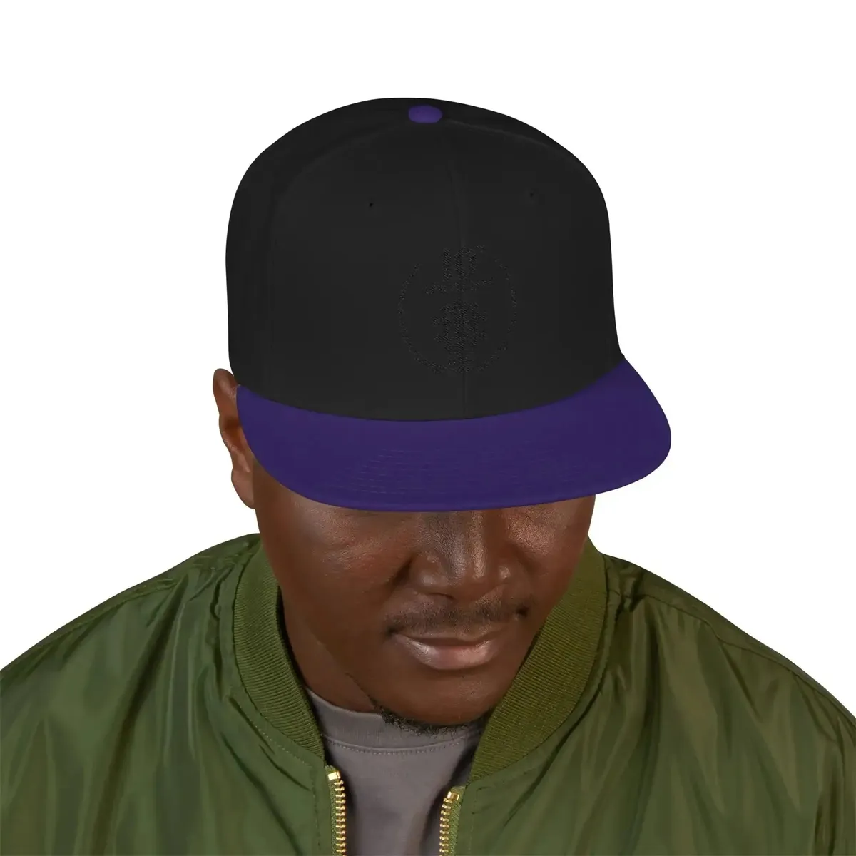 Uke Like The Pros 10th Anniversary Embroidered Snapback Hat - Black Logo - Image 23