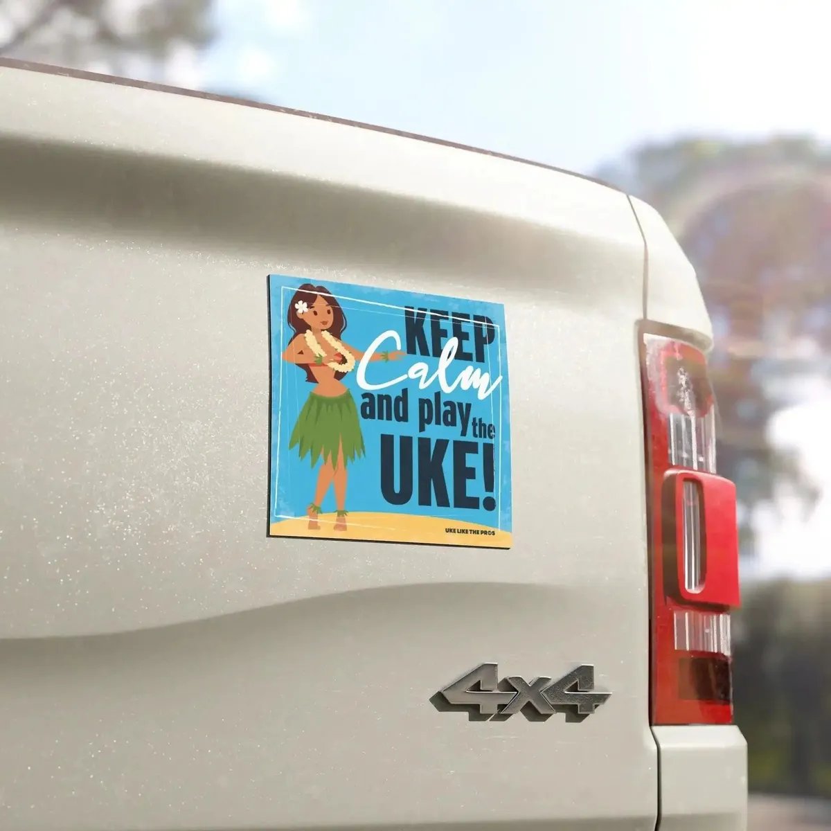 Uke Like The Pros Car Magnet - "Keep Calm and Play the Uke" - Image 4