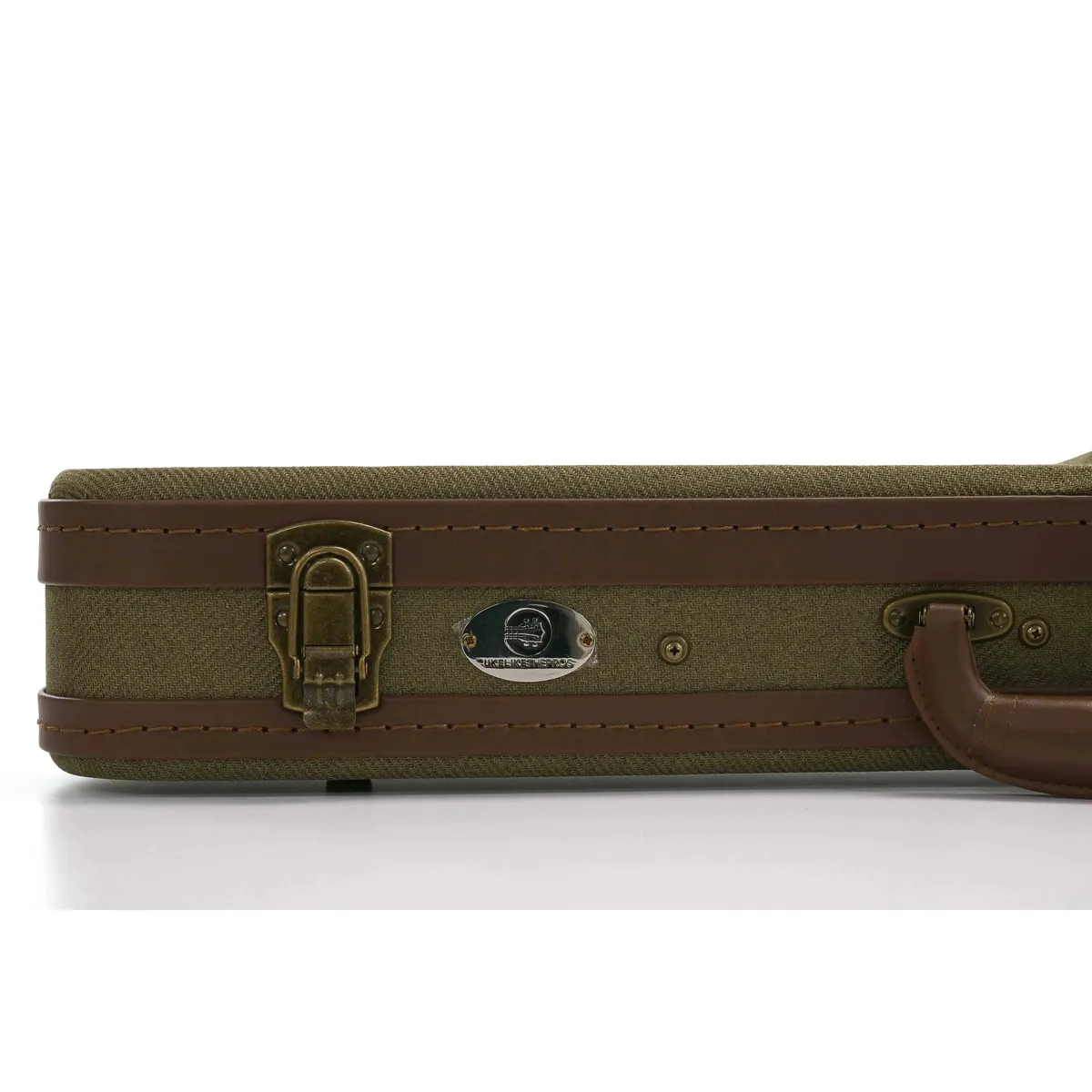 Uke Like The Pros OTB-AT Baritone Ukulele Olive Tweed Archtop Hardshell Case - Discounted - Image 7