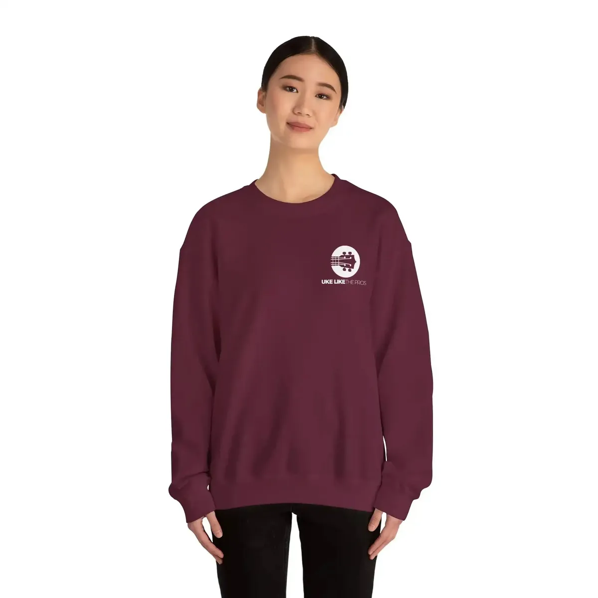 Uke Like The Pros Sweatshirt - White Logo - Image 18