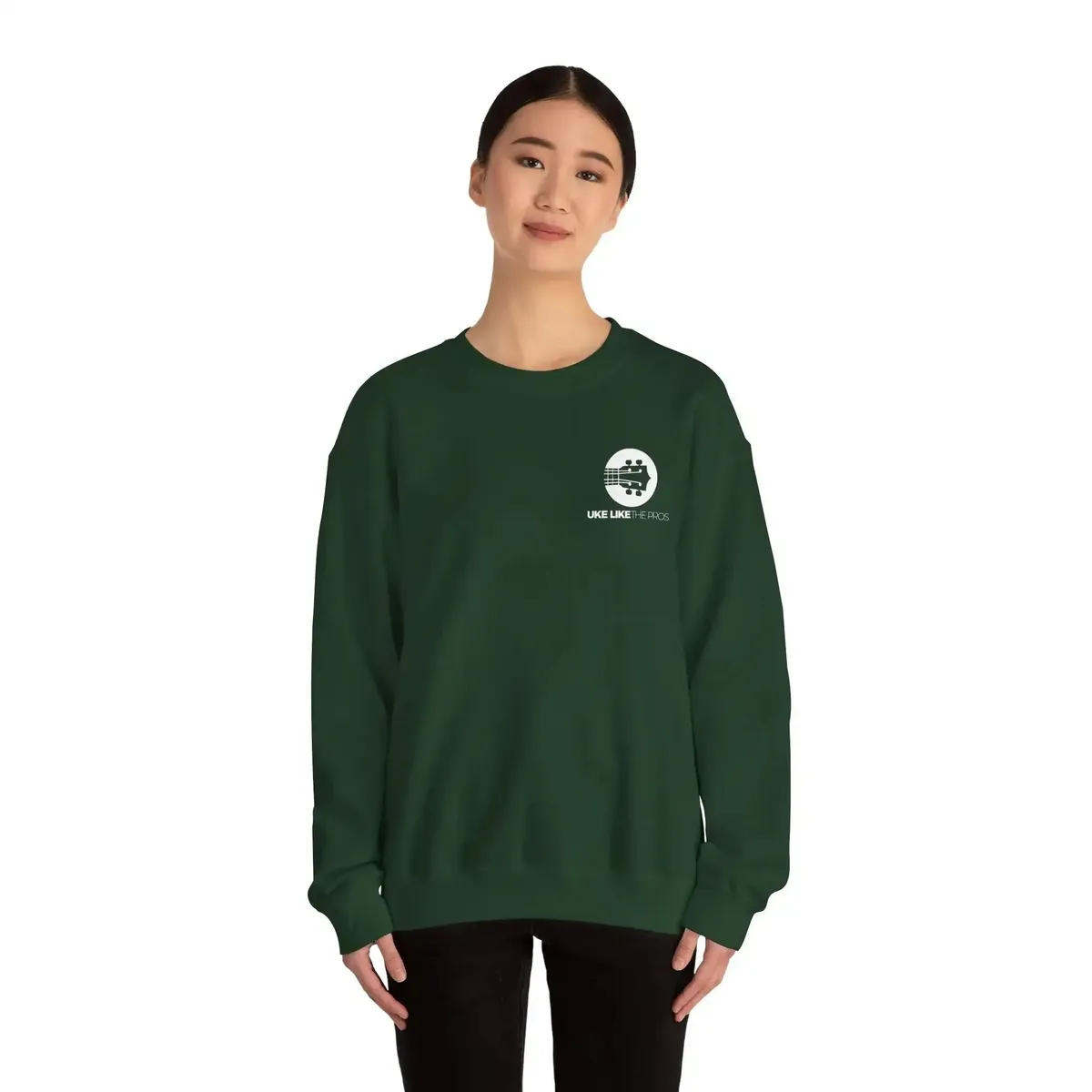 Uke Like The Pros Sweatshirt - White Logo - Image 33