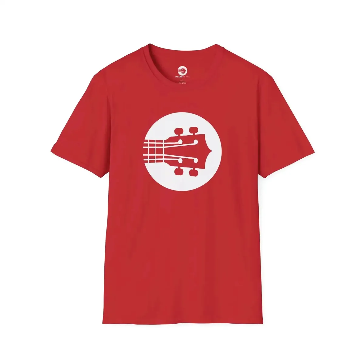 Uke Like The Pros T-Shirt - White Logo - Image 10