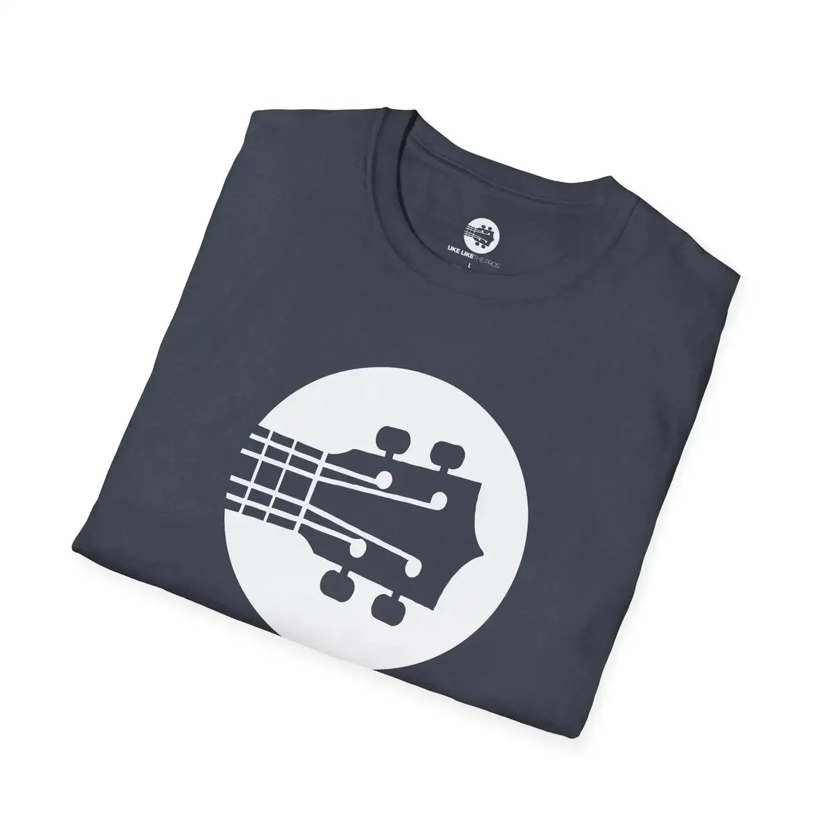 Uke Like The Pros T-Shirt - White Logo - Image 42